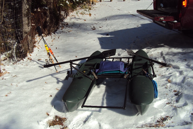 Hobie Float Cat 75 on snow